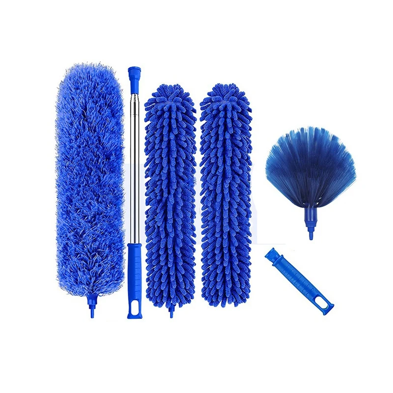 Feather Duster Kit With Telescopic Extension Pole, Detachable Bendable And Reusable Space Hand Crevice Brush
Feather Duster Kit With Telescopic Extension Pole, Detachable Bendable And Reusable Space Hand Crevice Brush