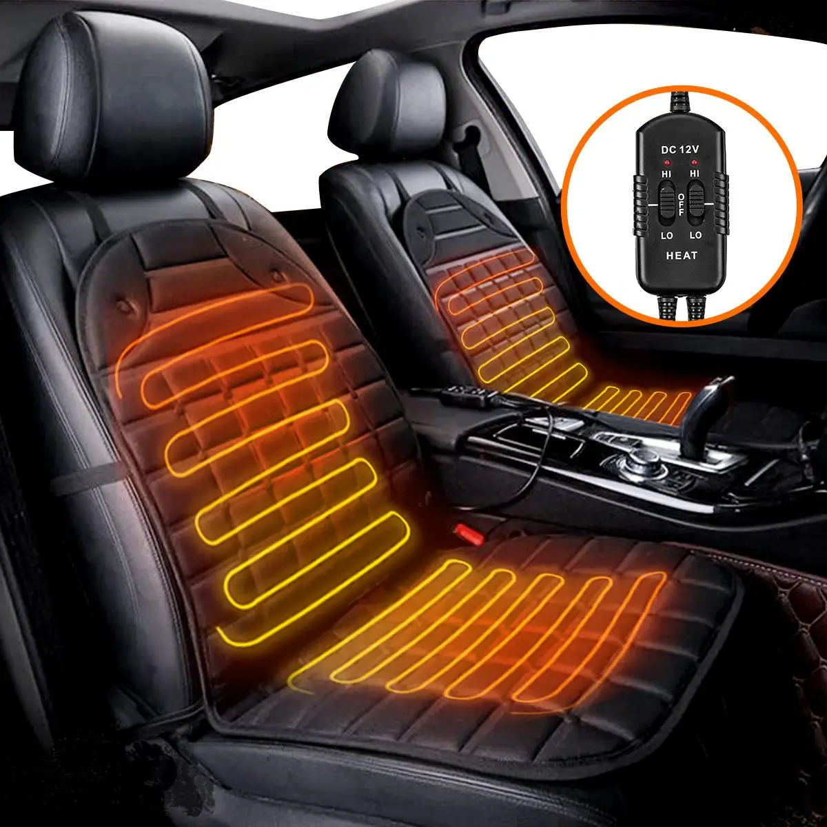 2PCS Heated Car Seat Cushion 12V Electric Heated Seat Mat Universal Winter Household Warmer Heating Pad Auto Heat Seat Cover
2PCS Heated Car Seat Cushion 12V Electric Heated Seat Mat Universal Winter Household Warmer Heating Pad Auto Heat Seat Cover