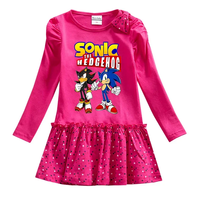 2023 New Sonic Children's Clothing Spring and Autumn Girls' Dress Pure Cotton Long-sleeved Fashion Casual Dress Children's Skirt
2023 New Sonic Children's Clothing Spring and Autumn Girls' Dress Pure Cotton Long-sleeved Fashion Casual Dress Children's Skirt
