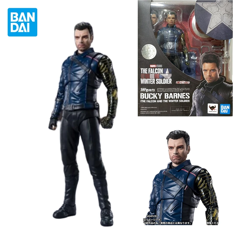 

Bandai Action Figures Soul Limited SHF Marvel Falcon and Winter Soldier New Captain America Bucky Statue Collection