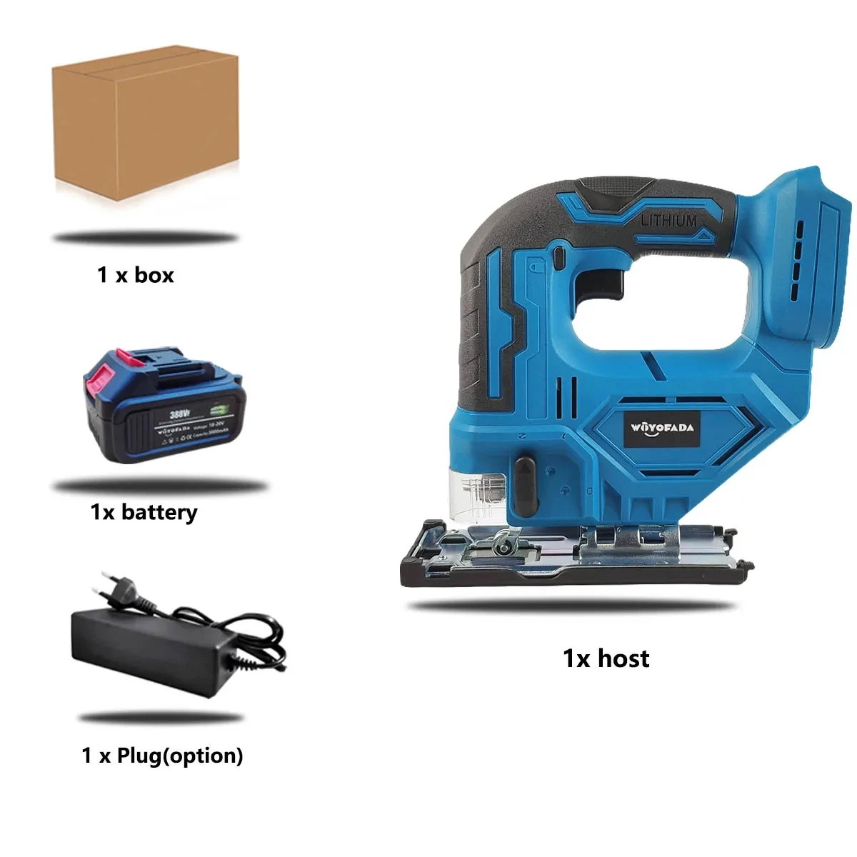 Аккумуляторный лобзик WOYOFADA 65 мм
Аккумуляторный лобзик WOYOFADA 65 мм
