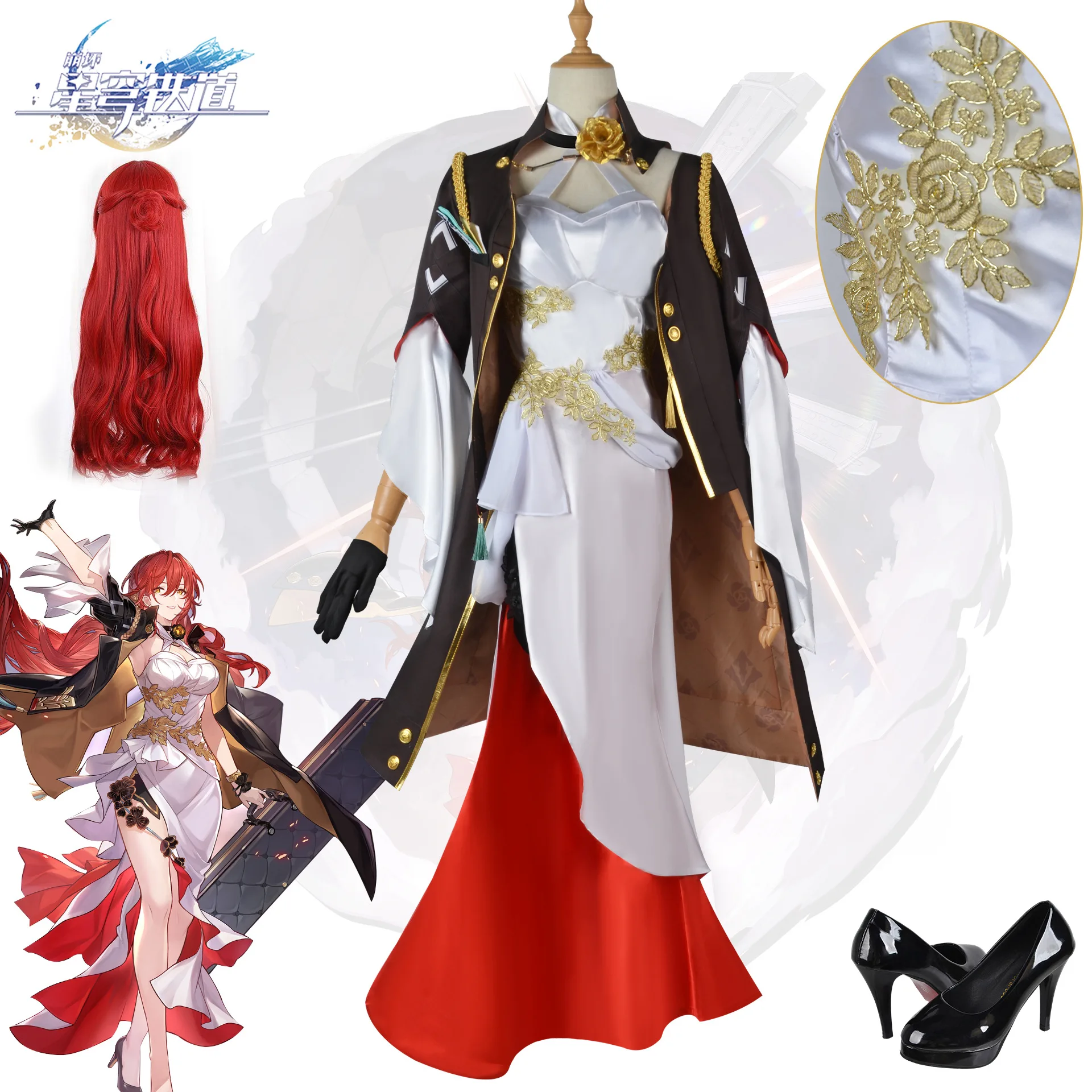 Honkai Star Rail Cosplay Costume Game Honkai Himeko Cosplay Costume Sexy Evening Dress For Woman Red Buckle Cospaly Wig
Honkai Star Rail Cosplay Costume Game Honkai Himeko Cosplay Costume Sexy Evening Dress For Woman Red Buckle Cospaly Wig