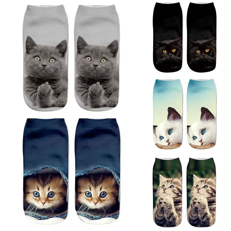 Hot Selling 3D Printing Children Socks Cat Design Fashion Unisex Christmas Gift Socks Low Ankle Funny Sock for 6-12T Kids
Hot Selling 3D Printing Children Socks Cat Design Fashion Unisex Christmas Gift Socks Low Ankle Funny Sock for 6-12T Kids