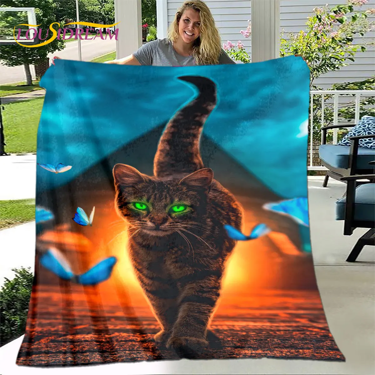 3D Cartoon Cute Gothic Cat Blanket,Flannel Blanket Throw Blanket,Warm Children's Blanket for Home Living Room Bedroom Beds Sofa
3D Cartoon Cute Gothic Cat Blanket,Flannel Blanket Throw Blanket,Warm Children's Blanket for Home Living Room Bedroom Beds Sofa