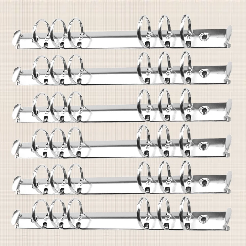 6pcs 6- Rings Metal Loose Leaf Binder Book Rings Stainless Steel Clip for Notebook Diary Photo Album
6pcs 6- Rings Metal Loose Leaf Binder Book Rings Stainless Steel Clip for Notebook Diary Photo Album