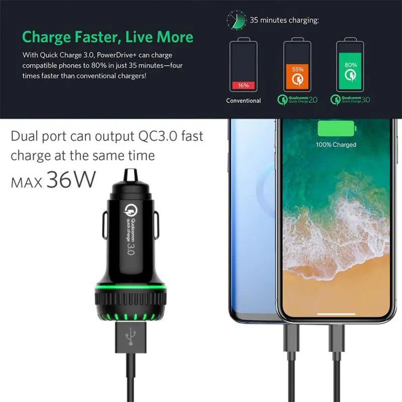 Universal New Car Charging Portable Light And Friendly Design Multifunctional One To Two Car Charger Practical Durable
Universal New Car Charging Portable Light And Friendly Design Multifunctional One To Two Car Charger Practical Durable