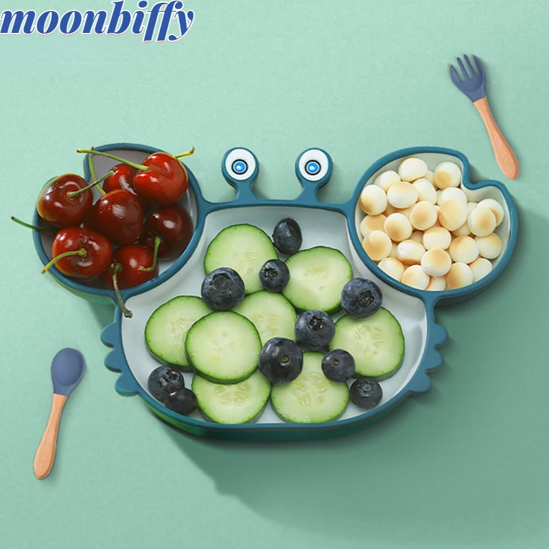 Baby Bowls Plates Spoons Silicone Suction Feeding Food Tableware BPA Free Non-Slip Baby Dishes Crab Food Feeding Bowl for Kids
Baby Bowls Plates Spoons Silicone Suction Feeding Food Tableware BPA Free Non-Slip Baby Dishes Crab Food Feeding Bowl for Kids