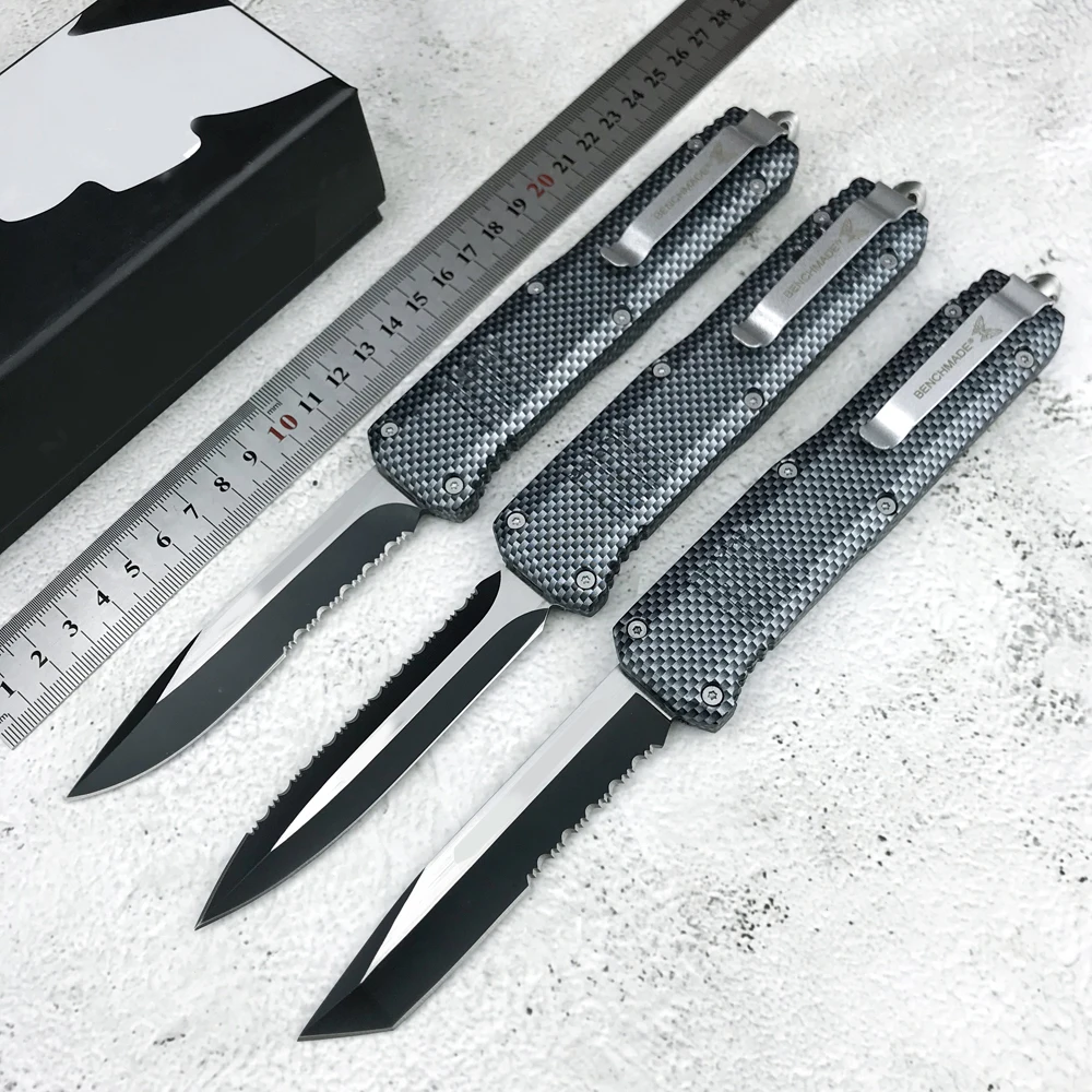 (4 Model)BMC07 AUTO knife 440C blade carbon fiber handle outdoor self-defense camping knife gift EDC tool
(4 Model)BMC07 AUTO knife 440C blade carbon fiber handle outdoor self-defense camping knife gift EDC tool