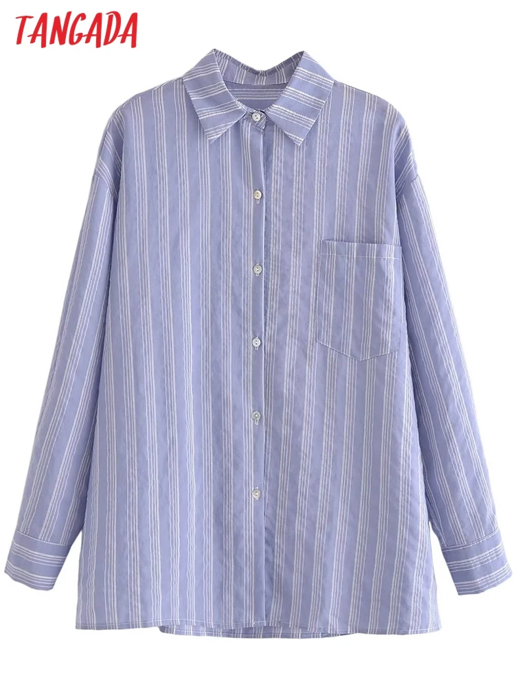 Tangada Women Vintage Oversized Stripe Print Shirt Long Sleeve 2022 Chic Female High Street Loose Shirt 3W59
Tangada Women Vintage Oversized Stripe Print Shirt Long Sleeve 2022 Chic Female High Street Loose Shirt 3W59