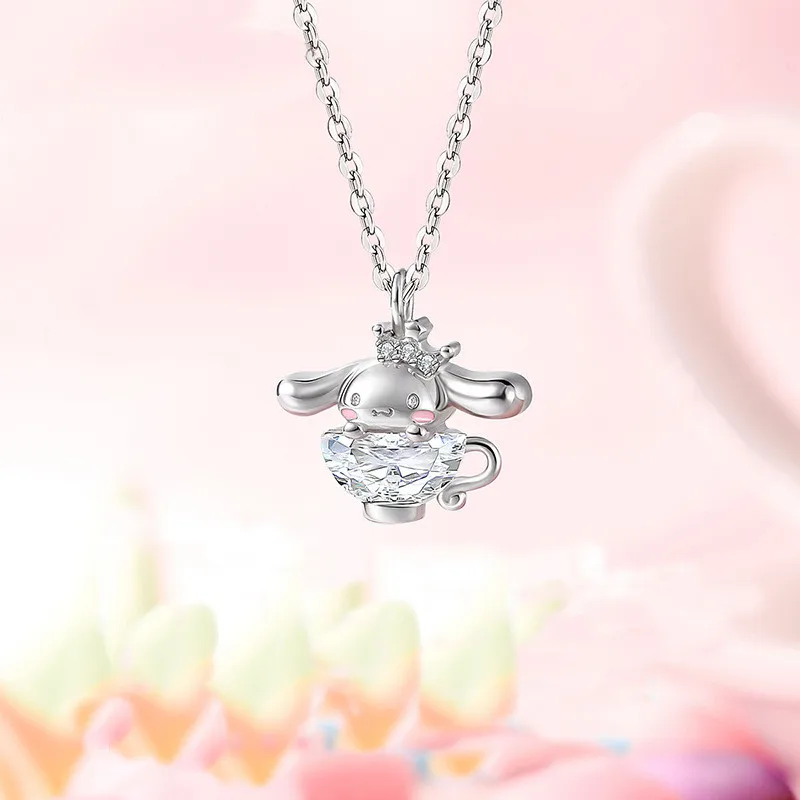 Sanrio Cinnamoroll Exquisite Necklace with Diamonds 925 Silver Lightweight Exquisite Gift Box Necklace Ladies Elegant Necklace
Sanrio Cinnamoroll Exquisite Necklace with Diamonds 925 Silver Lightweight Exquisite Gift Box Necklace Ladies Elegant Necklace