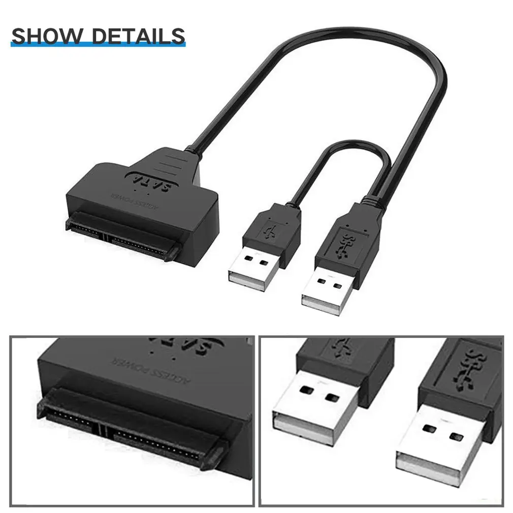 Конвертер для жесткого диска двойной USB 2,0 к SATA адаптер с питанием SATA 22 Pin высокоскоростные Адаптеры Кабели Конвертеры
Конвертер для жесткого диска двойной USB 2,0 к SATA адаптер с питанием SATA 22 Pin высокоскоростные Адаптеры Кабели Конвертеры