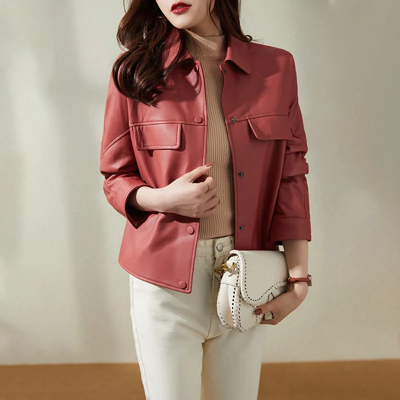 2022 Autumn And Winter New Temperament Women Leather Coat Sheepskin Short Coat Women's Leather Jacket Top Women's Wear
2022 Autumn And Winter New Temperament Women Leather Coat Sheepskin Short Coat Women's Leather Jacket Top Women's Wear
