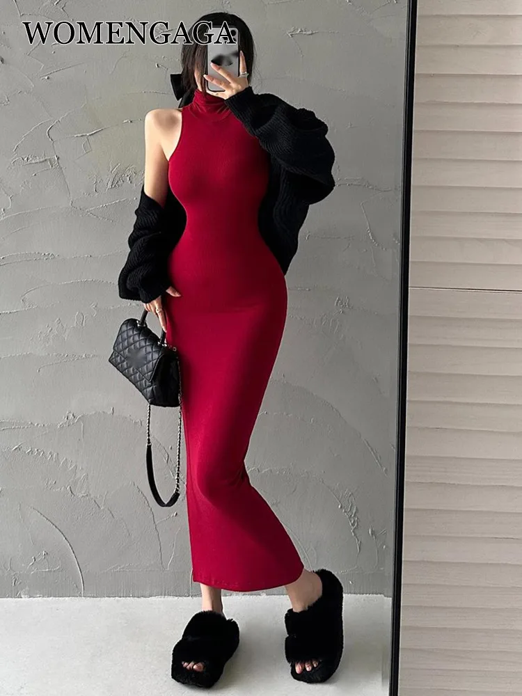 WOMENGAGA Spice Girl High Neck Tight Slim Sleeveless Slim Tank Long Maxi Dress Tank Hot Sexy Korean Women Tops Autumn Basics J22
WOMENGAGA Spice Girl High Neck Tight Slim Sleeveless Slim Tank Long Maxi Dress Tank Hot Sexy Korean Women Tops Autumn Basics J22