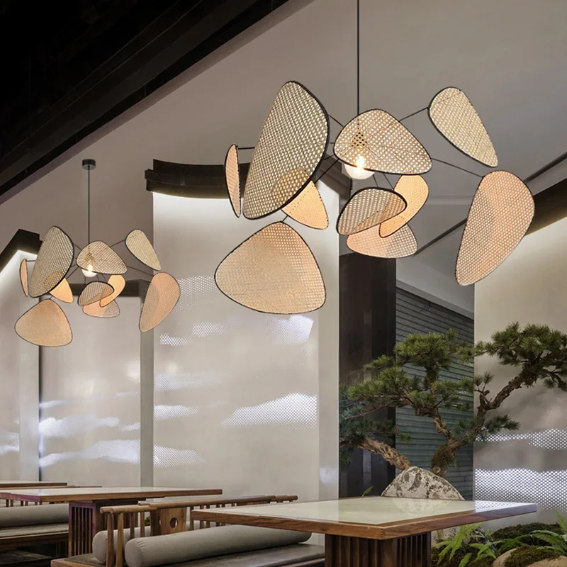Creative Rattan Chandelier for Living Room Bedroom Dining Table Fan-Shaped Led Hanging Lamp Handmade Indoor Decoration Lighting
Creative Rattan Chandelier for Living Room Bedroom Dining Table Fan-Shaped Led Hanging Lamp Handmade Indoor Decoration Lighting