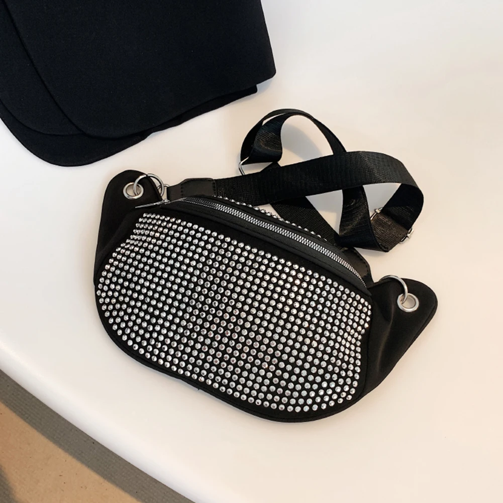 2022 Rhinestone Funny Packs Female Shiny Shoulder Bags INS Fashion Women Chest Belt Bag Waist Bum Pocket Bling Crossbody Bags
2022 Rhinestone Funny Packs Female Shiny Shoulder Bags INS Fashion Women Chest Belt Bag Waist Bum Pocket Bling Crossbody Bags