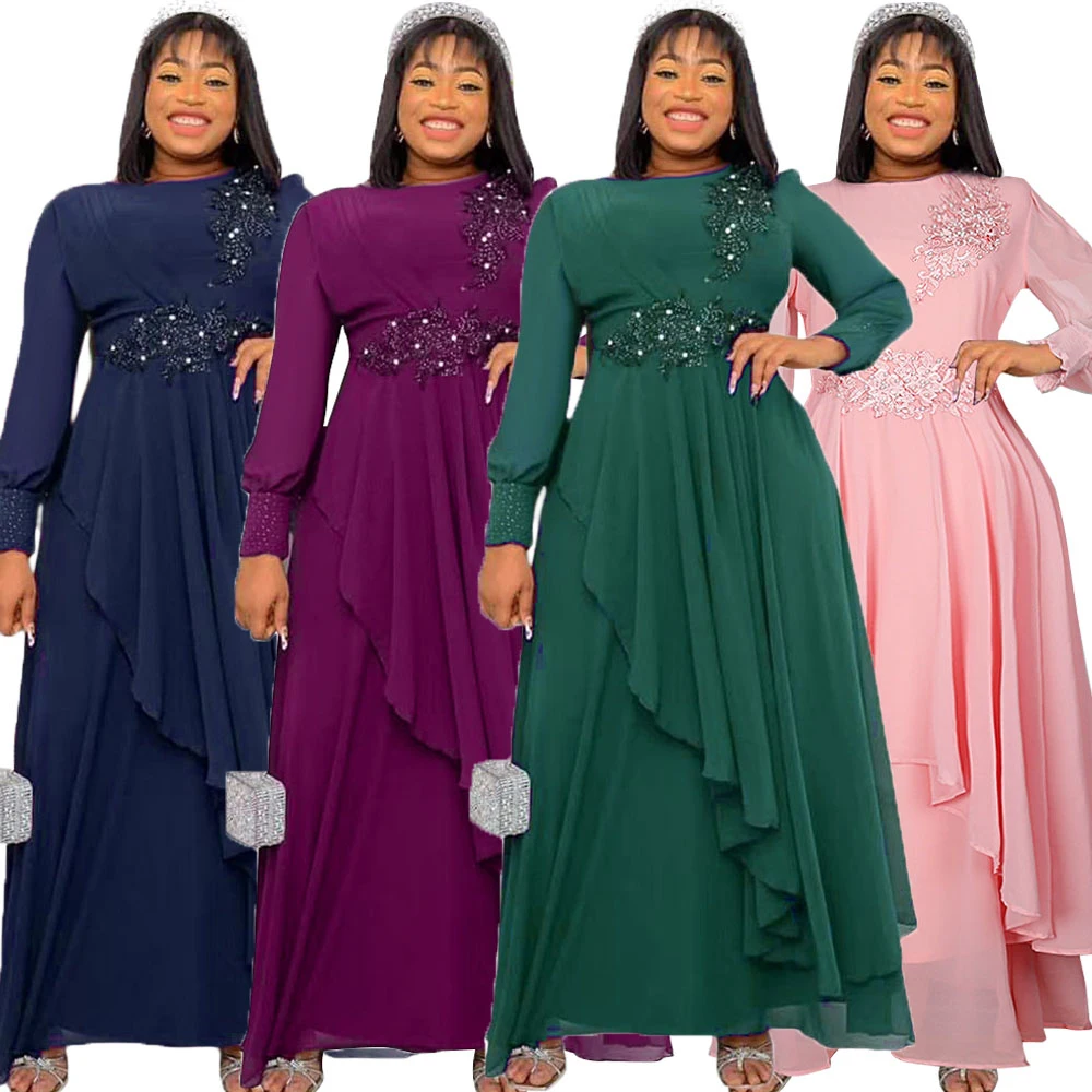 Diamonds Flower African Dresses for Women 2023 Chiffon Maxi Dress African Ankara Dashiki Plus Size Dubai Abaya Kaftan Robe Gown
Diamonds Flower African Dresses for Women 2023 Chiffon Maxi Dress African Ankara Dashiki Plus Size Dubai Abaya Kaftan Robe Gown