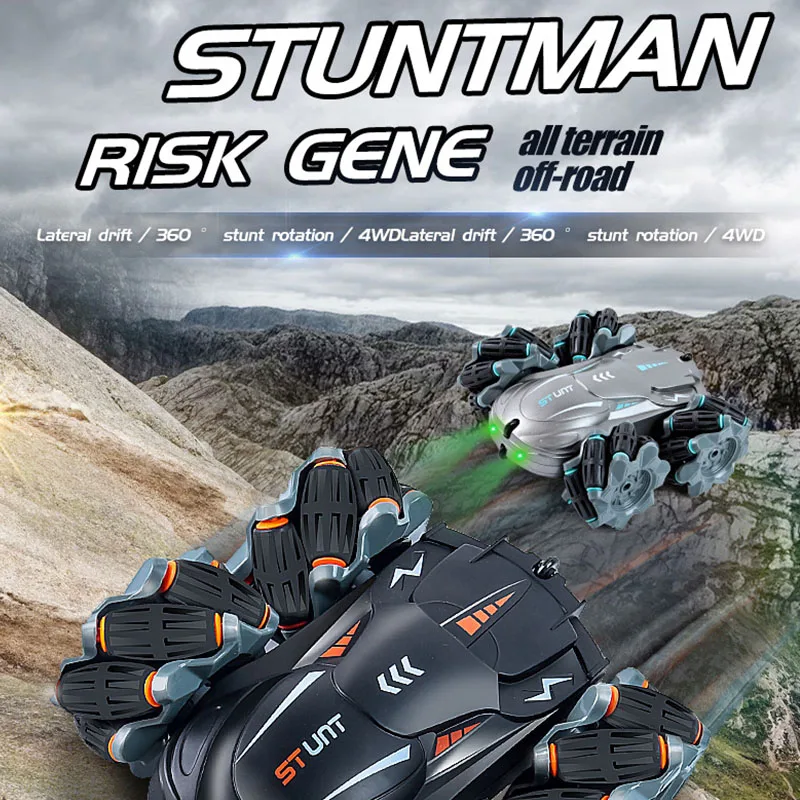 2.4G 4WD RC Stunt Car 360 Degree Spin Drift RC Car Climbing Off-Road Racing Kids Toys Christmas Birthday Gift
2.4G 4WD RC Stunt Car 360 Degree Spin Drift RC Car Climbing Off-Road Racing Kids Toys Christmas Birthday Gift