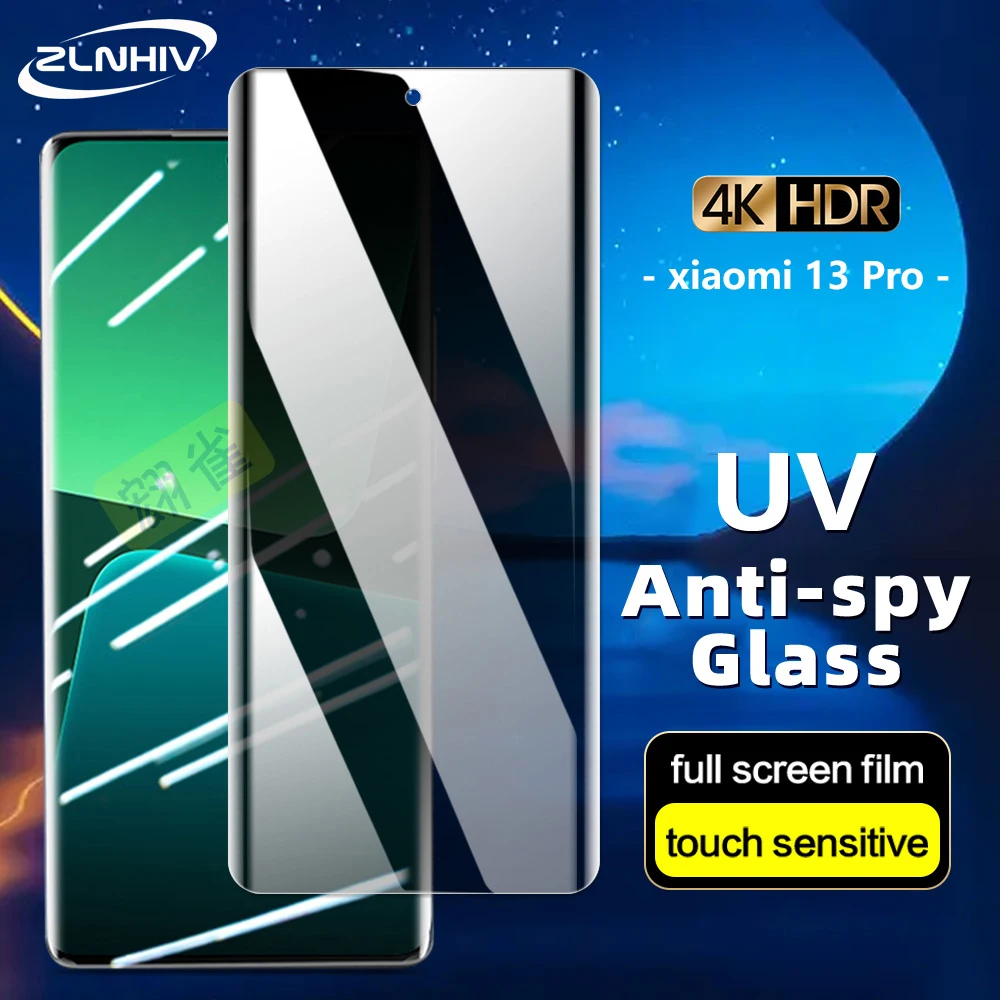 ZLNHIV full cover For xiaomi 13 pro UV anti-spy Privacy Tempered Glass protective phone screen protector film Glass smartphone
ZLNHIV full cover For xiaomi 13 pro UV anti-spy Privacy Tempered Glass protective phone screen protector film Glass smartphone