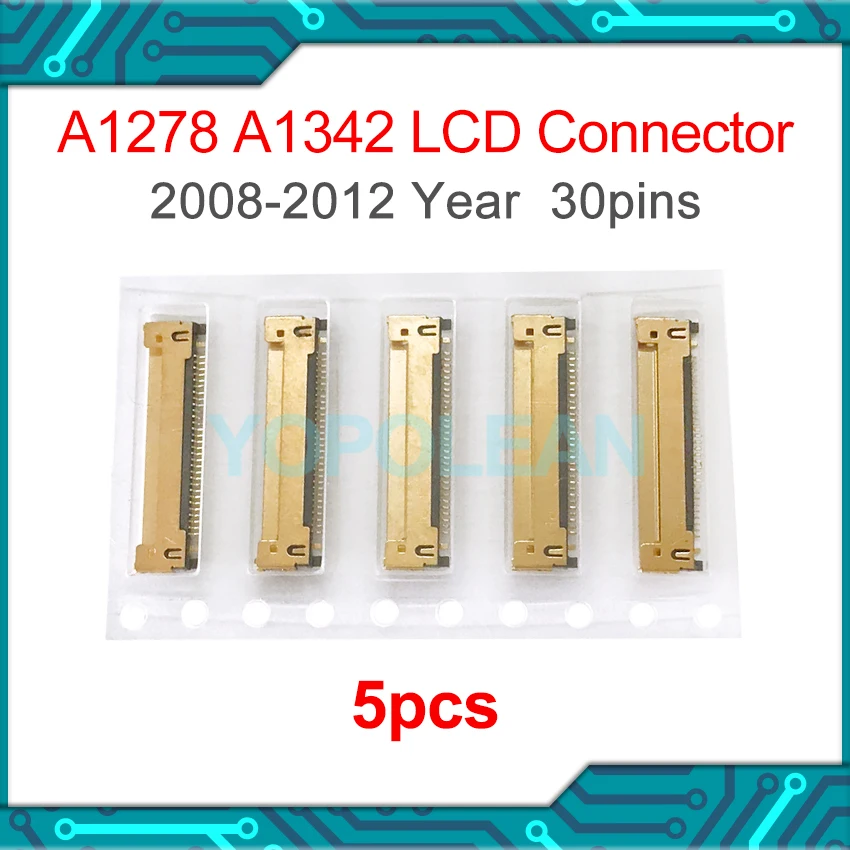 5 шт. Новинка для MacBook Pro 13 "A1278 A1342 LCD LED LVDS Кабельный разъем 30 контактов 2009-2012 лет
5 шт. Новинка для MacBook Pro 13 "A1278 A1342 LCD LED LVDS Кабельный разъем 30 контактов 2009-2012 лет