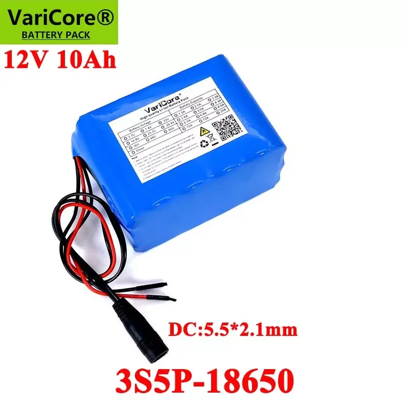 NEW2023 12V 10Ah 18650 li-lon battery pack 10000mAh with PCB Circuit protection for Monitor emergency lights Uninterrupted power
NEW2023 12V 10Ah 18650 li-lon battery pack 10000mAh with PCB Circuit protection for Monitor emergency lights Uninterrupted power