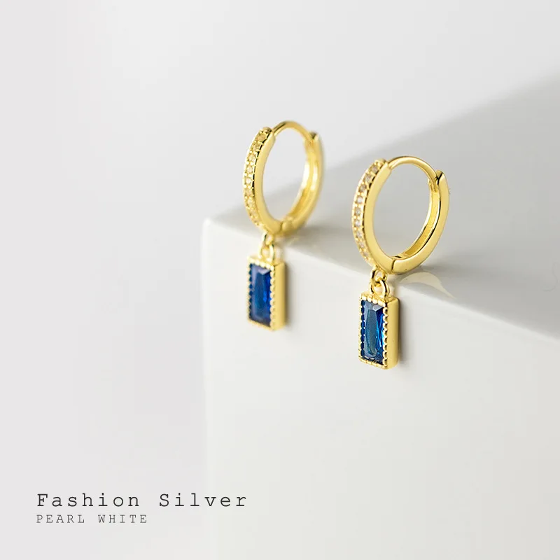 Chenfengfumeng S925 Sterling Silver Earrings for Woman with Blue Zircon Gold Color Drop Earrings Fine Jewelry 
Chenfengfumeng S925 Sterling Silver Earrings for Woman with Blue Zircon Gold Color Drop Earrings Fine Jewelry