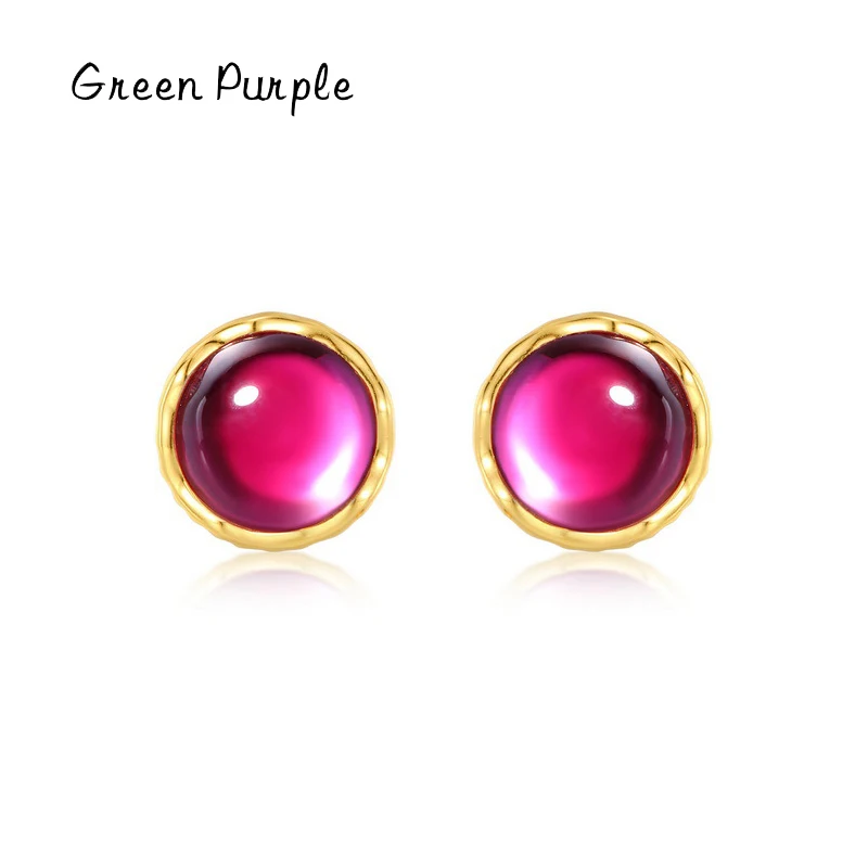 Green Purple Natural Red Crystal Stud Earrings Stones for Women 925 Sterling Silver Luxury Jewelry 2022 Trend Girls Accessories 
Green Purple Natural Red Crystal Stud Earrings Stones for Women 925 Sterling Silver Luxury Jewelry 2022 Trend Girls Accessories