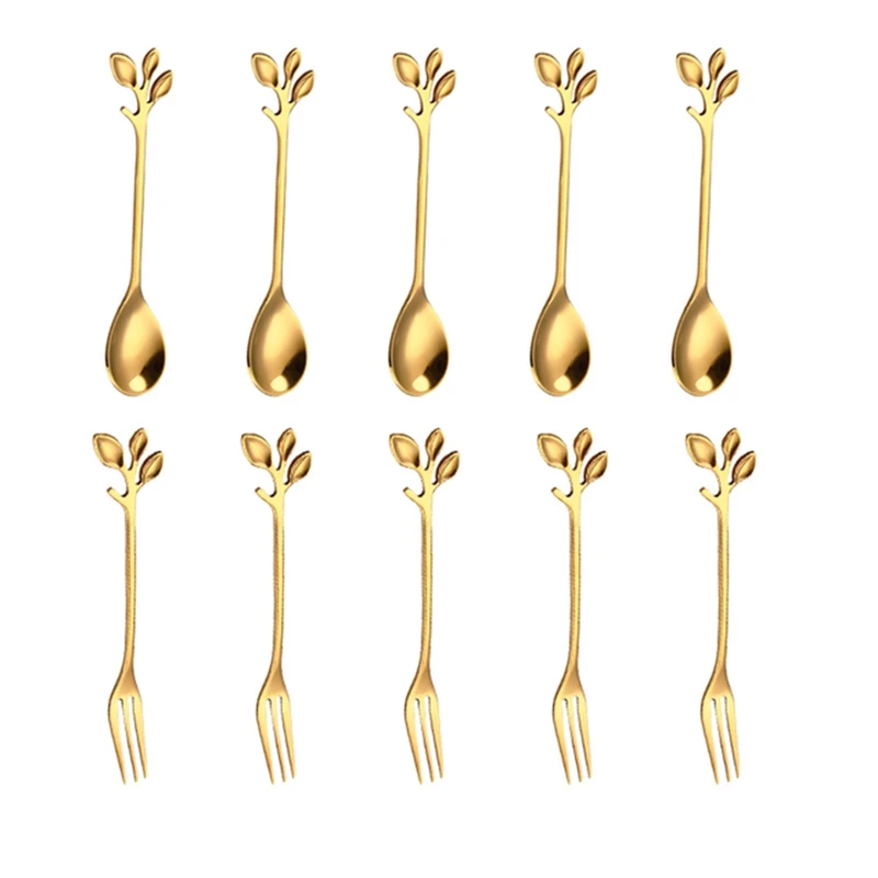 A50I 20PCS Stainless Steel Cake Fruit Fork And Spoon Set Ice Cream Tea Coffee Spoon Tableware Tasting Dessert Forks
A50I 20PCS Stainless Steel Cake Fruit Fork And Spoon Set Ice Cream Tea Coffee Spoon Tableware Tasting Dessert Forks