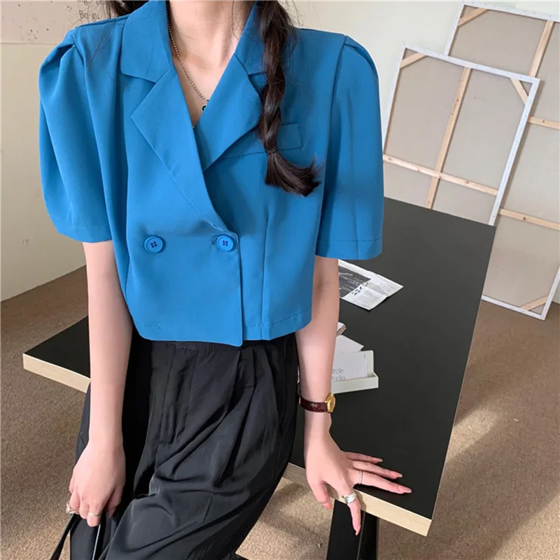 Women Solid Office Blazers Lady Chic Top Summer Fashion Buttons Casual Streetwear Outwear Korean All-Match Elegant Suit Coat New
Women Solid Office Blazers Lady Chic Top Summer Fashion Buttons Casual Streetwear Outwear Korean All-Match Elegant Suit Coat New