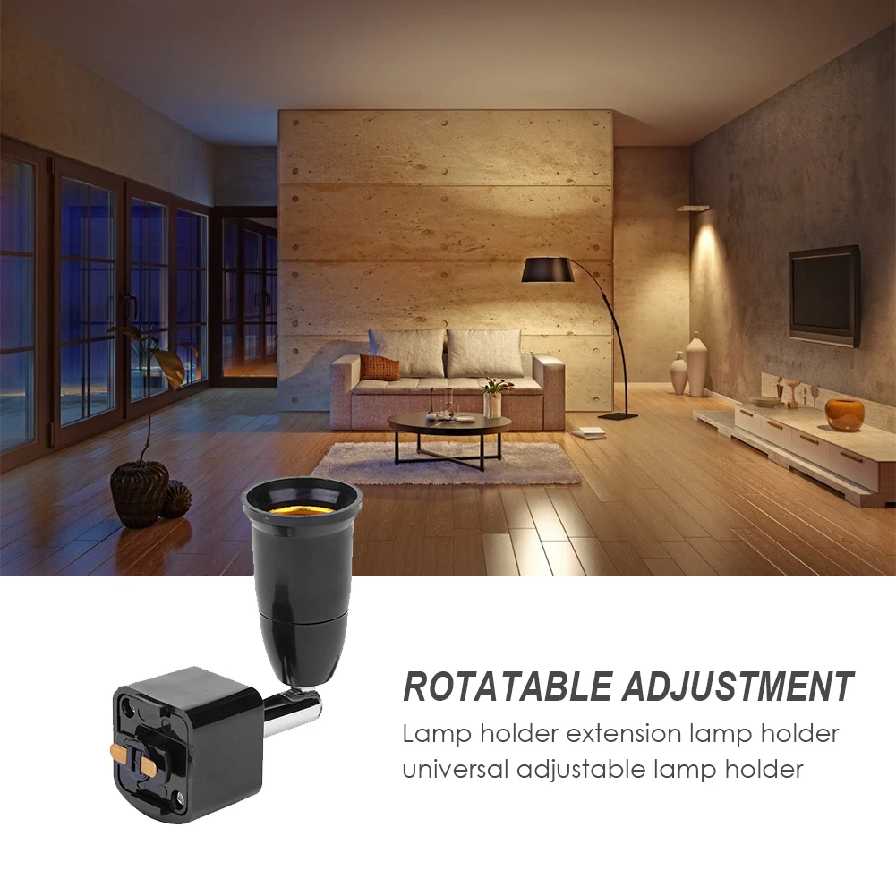 90 Degree Rotatable Adjustable Lamp Bases Converter E27 85-240V LED Copper Light Bulbs Socket Base Adapter Lighting Accessories 
90 Degree Rotatable Adjustable Lamp Bases Converter E27 85-240V LED Copper Light Bulbs Socket Base Adapter Lighting Accessories
