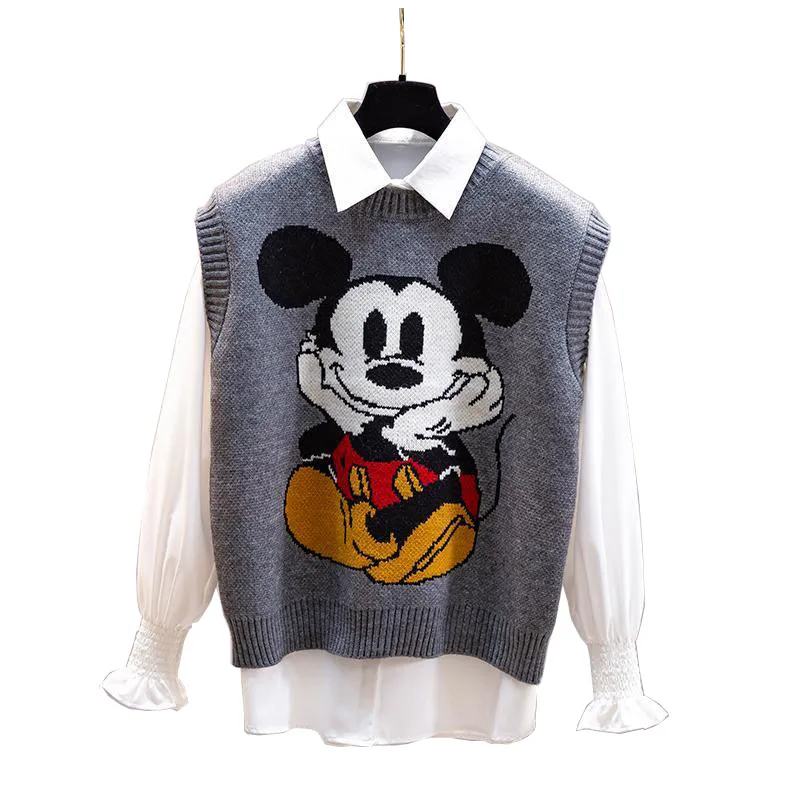 Disney Mickey Mouse Autumn Winter Knitted Jumper Tops turtleneck Pullovers Casual Sweaters Women Long Sleeve Loose Sweater Girls
Disney Mickey Mouse Autumn Winter Knitted Jumper Tops turtleneck Pullovers Casual Sweaters Women Long Sleeve Loose Sweater Girls