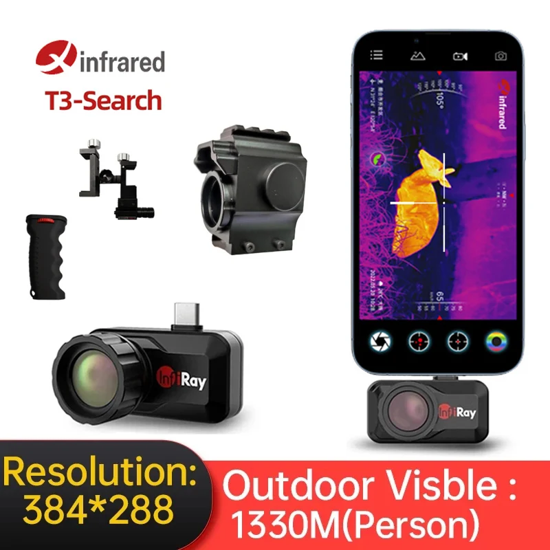 InfiRay Infrared Thermal Imaging Camera T3 Search Outdoor Hunting Detector Night Vision Camera Android Thermal Imager For Phone
InfiRay Infrared Thermal Imaging Camera T3 Search Outdoor Hunting Detector Night Vision Camera Android Thermal Imager For Phone