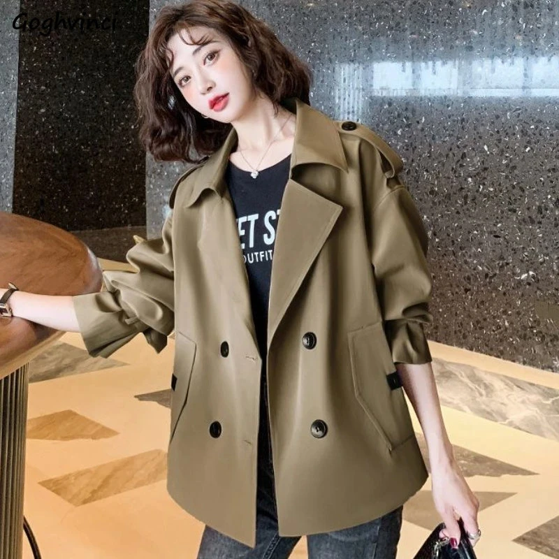 Women Solid Long Sleeve Trench Coat 2023 Spring Loose Casual All-match Fashion Office Lady Vintage Simple Streetwear Outerwear
Women Solid Long Sleeve Trench Coat 2023 Spring Loose Casual All-match Fashion Office Lady Vintage Simple Streetwear Outerwear
