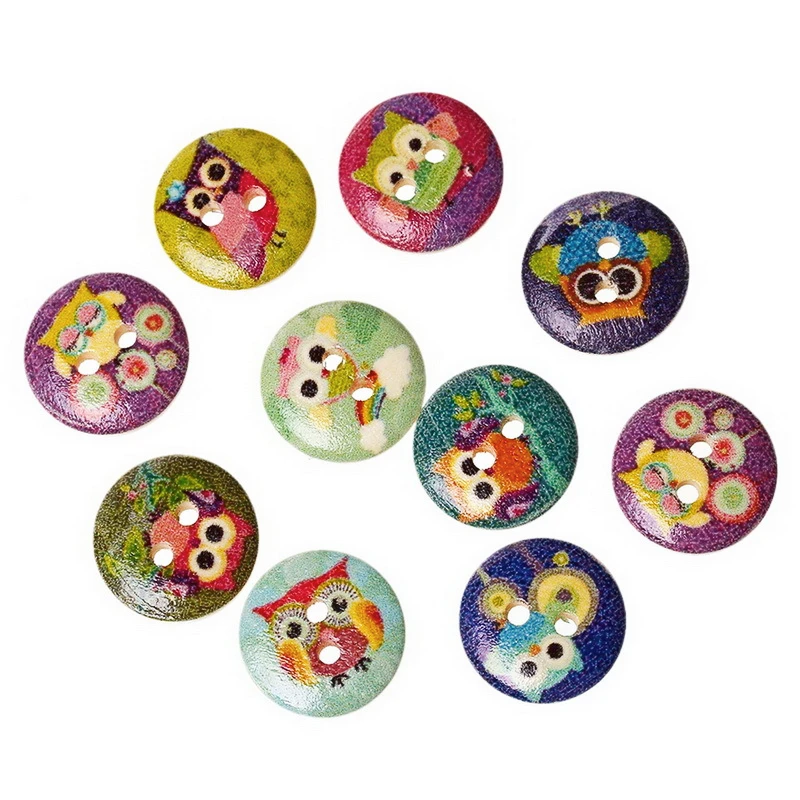 50pcs 15mm Wooden Sewing Buttons Scrapbooking Round Mixed 2 Holes Owl Pattern Costura Botones Decorate bottoni botoes
50pcs 15mm Wooden Sewing Buttons Scrapbooking Round Mixed 2 Holes Owl Pattern Costura Botones Decorate bottoni botoes