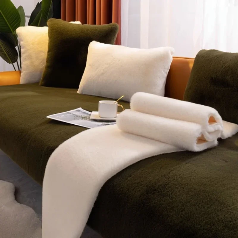 Winter Thickened Warm Sofa Mat Cat Feeling Anti Slip Leather Seat Cushion Solid Color Sofa Cover Cover Cloth Towel
Winter Thickened Warm Sofa Mat Cat Feeling Anti Slip Leather Seat Cushion Solid Color Sofa Cover Cover Cloth Towel