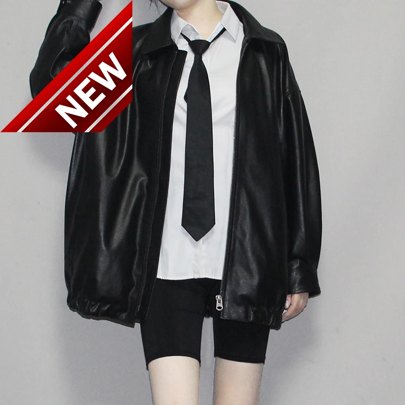 Women's Leather Autumn Jackets And Winter Loose Sheepskin Coat Big Size Casual Genuine Jacket Show Slimming Youth Jacket Tops
Women's Leather Autumn Jackets And Winter Loose Sheepskin Coat Big Size Casual Genuine Jacket Show Slimming Youth Jacket Tops