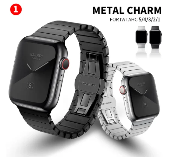 Stainless Steel strap and case for Apple Watch 7 band 45mm 44mm 42mm Butterfly Metal Bracelet for iwatch serie 5 40mm 38mm 41mm
Stainless Steel strap and case for Apple Watch 7 band 45mm 44mm 42mm Butterfly Metal Bracelet for iwatch serie 5 40mm 38mm 41mm