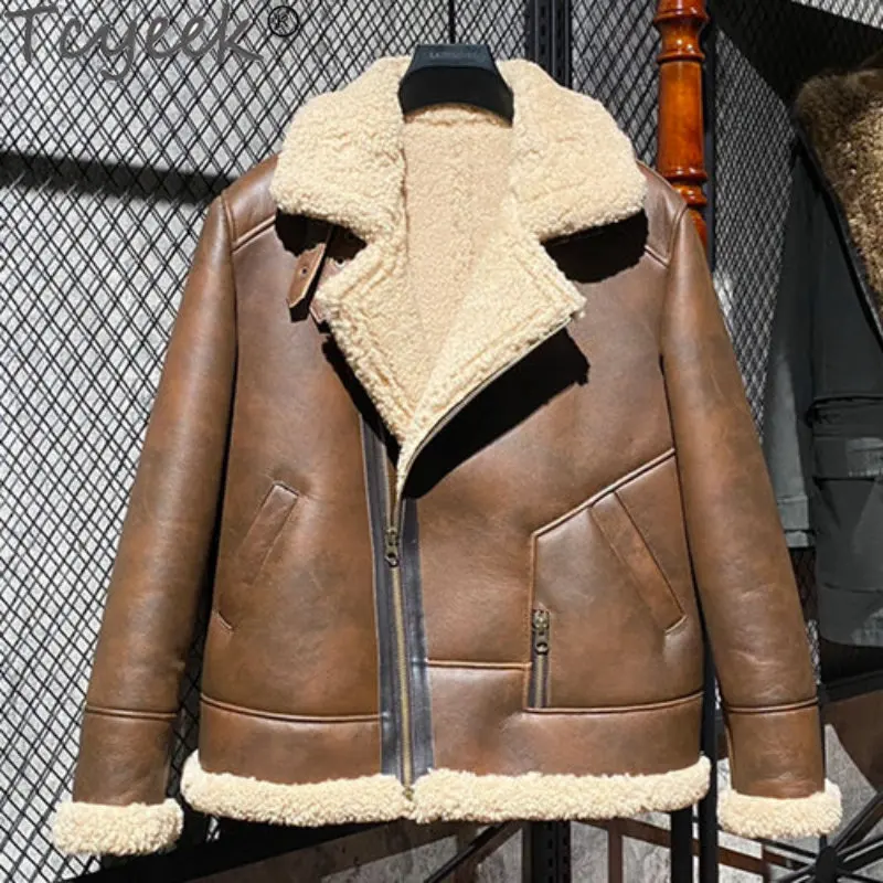 Tcyeek 2022 Natural Fur Coat Men Winter Jacket Genuine Sheepskin Coats Warm Mens Real Leather Jackets Flight Suit jaquetas FCY
Tcyeek 2022 Natural Fur Coat Men Winter Jacket Genuine Sheepskin Coats Warm Mens Real Leather Jackets Flight Suit jaquetas FCY