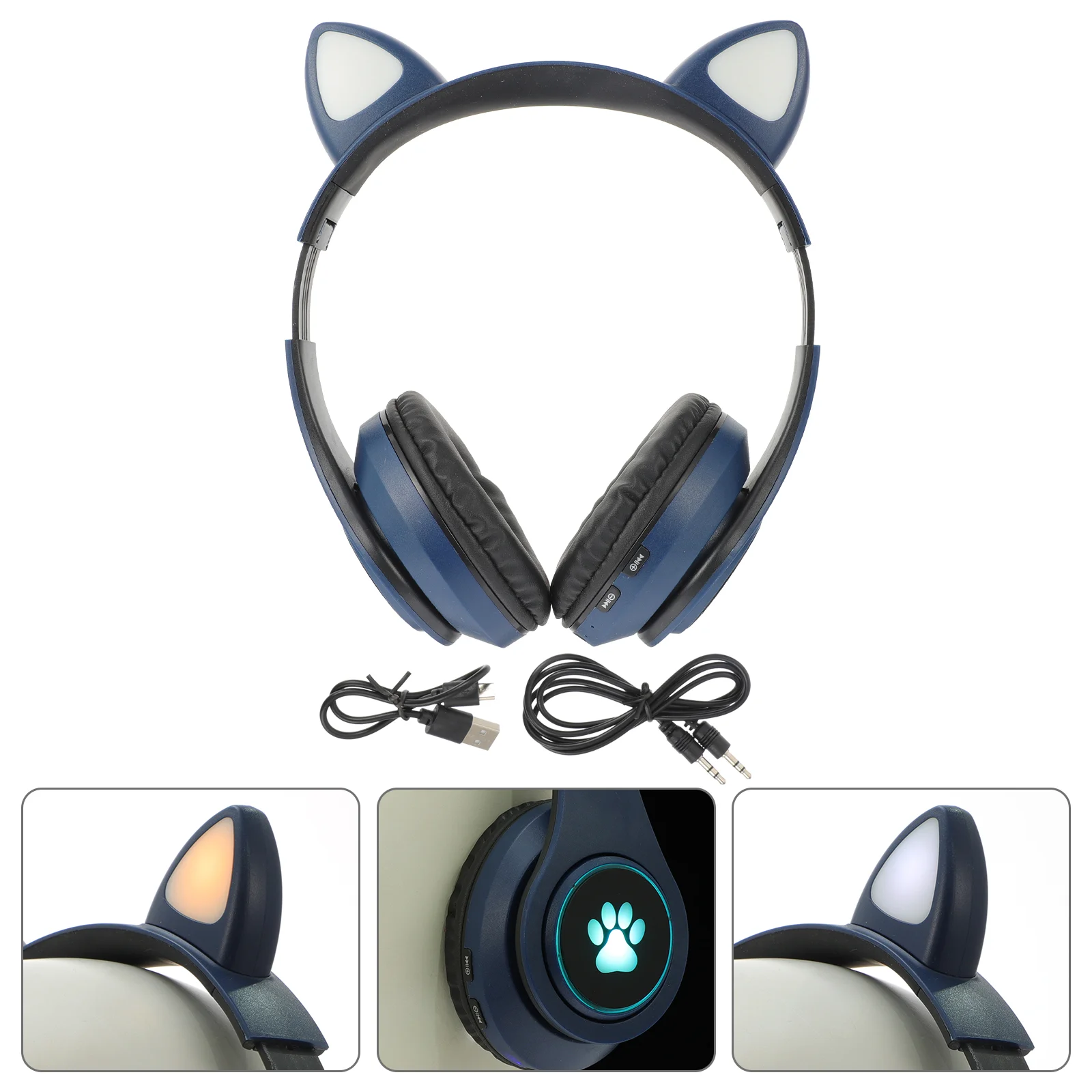 Cat Ear Headphone Portable Practical Adorable Foldable Headset Over Ear Headphone Computer Accessory
Cat Ear Headphone Portable Practical Adorable Foldable Headset Over Ear Headphone Computer Accessory