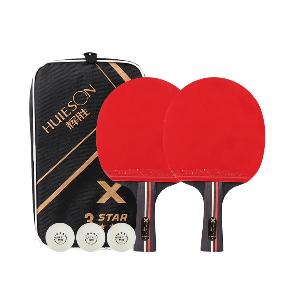 Professional 3 Star Table Tennis Racket 7 Layer Pingpong Bat Set With 3 Bag Long Handle With Bag Ping Pong Practice Kits
Professional 3 Star Table Tennis Racket 7 Layer Pingpong Bat Set With 3 Bag Long Handle With Bag Ping Pong Practice Kits