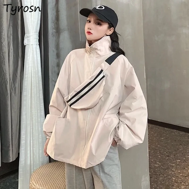 Basic Jackets Women Stand Collar Solid Chic Safari Style Hipsters Fashionable Harajuku Streetwear Japaneses Bf Gothic College
Basic Jackets Women Stand Collar Solid Chic Safari Style Hipsters Fashionable Harajuku Streetwear Japaneses Bf Gothic College