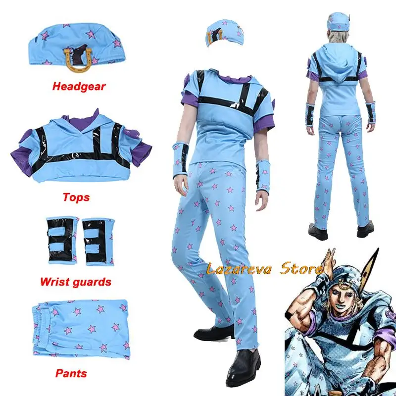 Anime JoJo'S Bizarre Adventure Cosplay Costume Johnny Joestar Joe Kid Cosplay Costume Uniform Man Woman Halloween Party Suit
Anime JoJo'S Bizarre Adventure Cosplay Costume Johnny Joestar Joe Kid Cosplay Costume Uniform Man Woman Halloween Party Suit