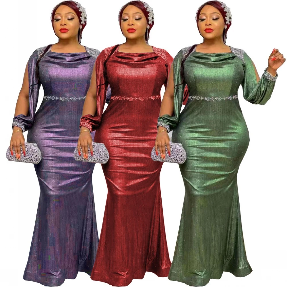 African Dresses For Women Spring Autumn 2022 New Fashion Dashiki Africa Style Solid Color Rich Bazin Dashiki Long Maxi Dresses
African Dresses For Women Spring Autumn 2022 New Fashion Dashiki Africa Style Solid Color Rich Bazin Dashiki Long Maxi Dresses