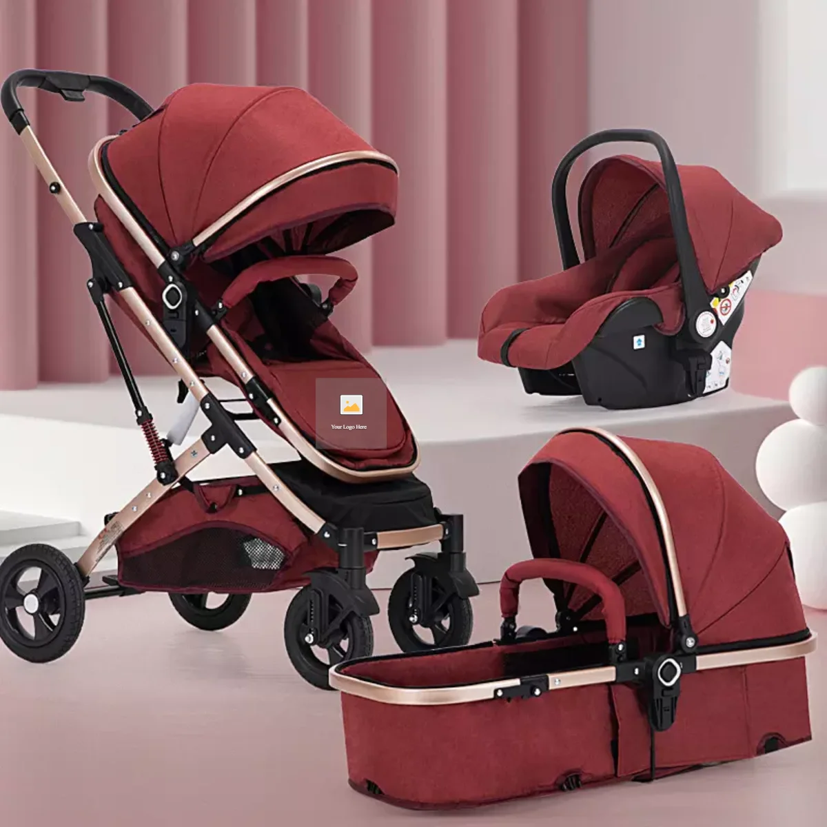 High Quality Baby Stroller 2 In 1 Baby Pram Travel System Baby Carrier Adjustable
High Quality Baby Stroller 2 In 1 Baby Pram Travel System Baby Carrier Adjustable