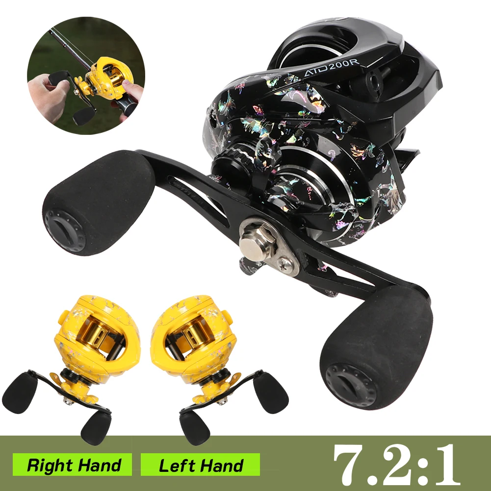 Lightweight Baitcasting Reel 10KG Drag 7.2:1 Gear Ratio 3BB+1RB Bearing Fishing Reel Carp Bass Freshwater Saltwater Fishing Tool
Lightweight Baitcasting Reel 10KG Drag 7.2:1 Gear Ratio 3BB+1RB Bearing Fishing Reel Carp Bass Freshwater Saltwater Fishing Tool