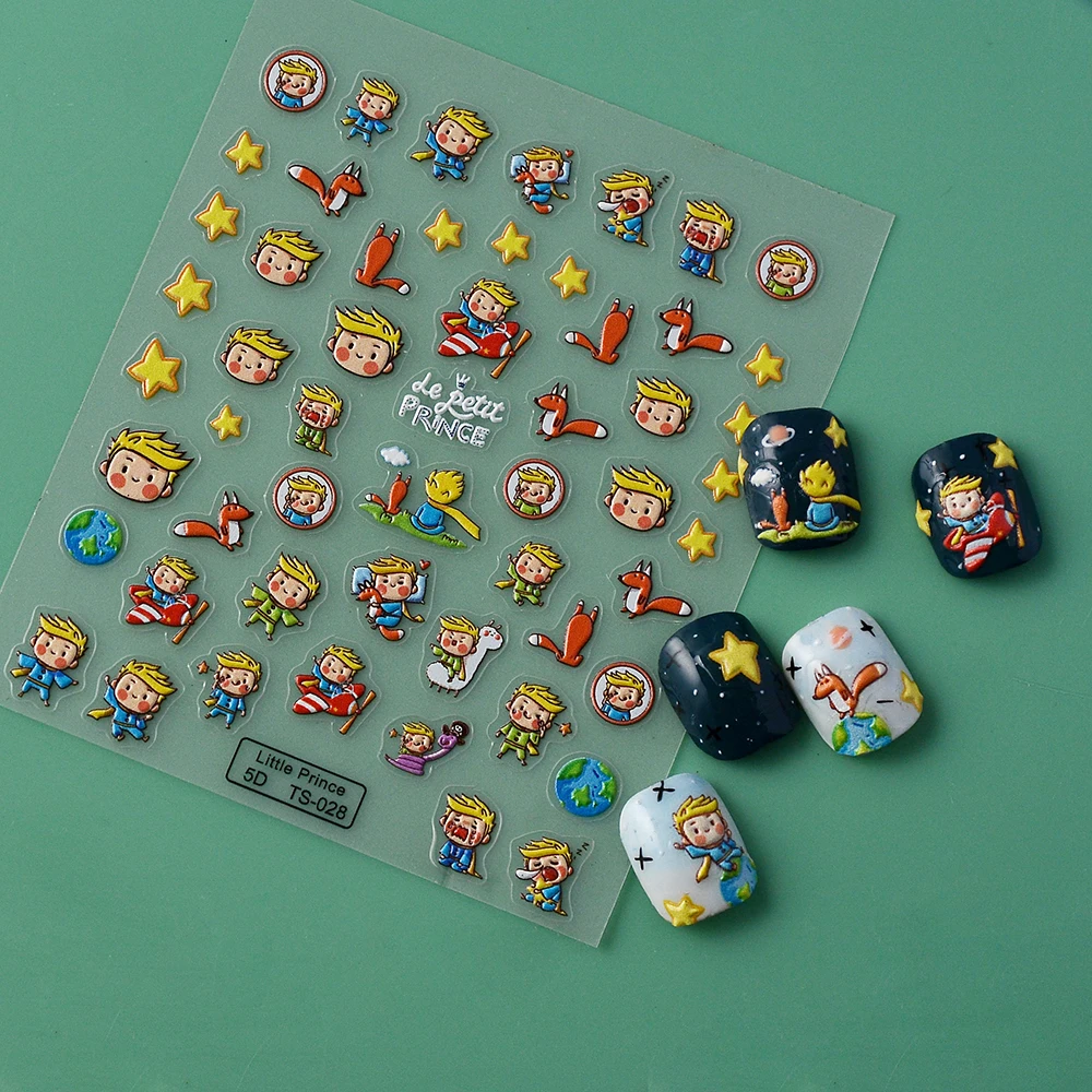 Little Prince Girls 5D Nail Stickers Slider for Manicure Polish Nails Decoration Tips TS-028
Little Prince Girls 5D Nail Stickers Slider for Manicure Polish Nails Decoration Tips TS-028