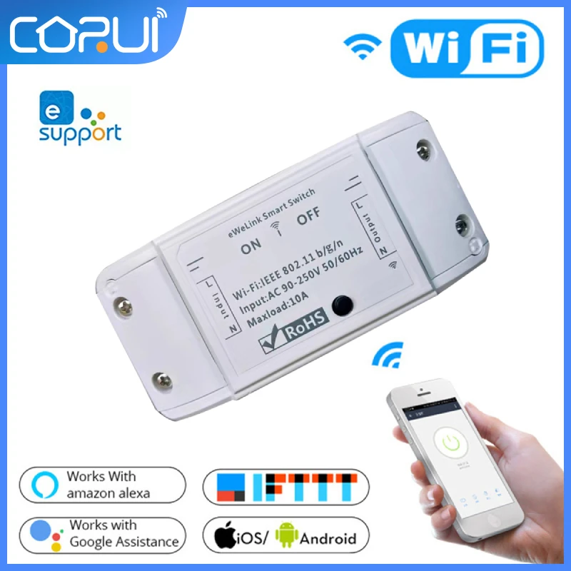 Умный светильник ель EWelink с Wi-Fi, универсальный выключатель с дистанционным управлением через приложение, с голосовым управлением, подходит ...
Умный светильник ель EWelink с Wi-Fi, универсальный выключатель с дистанционным управлением через приложение, с голосовым управлением, подходит ...