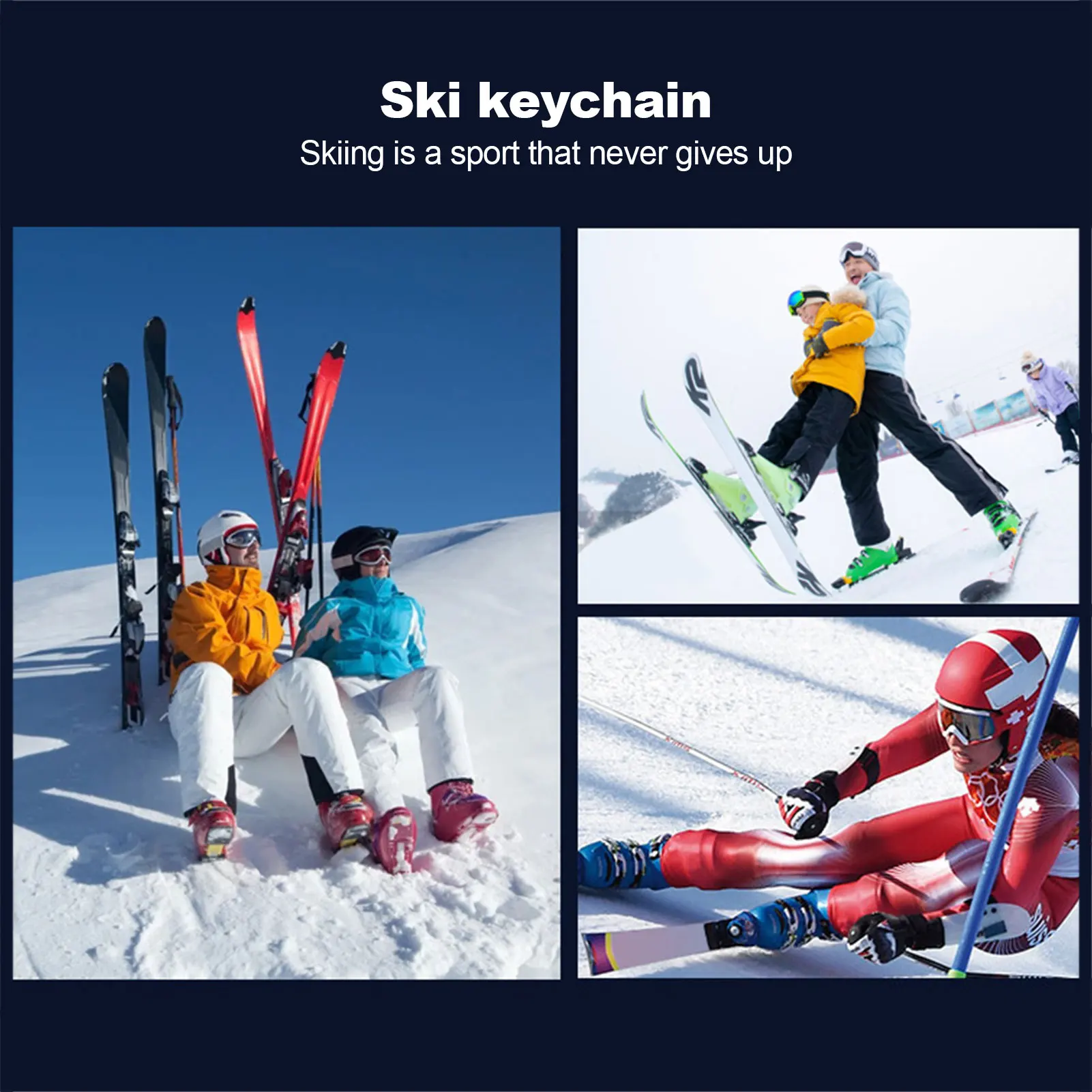 Skier GiftsSki Keychain Pendant For Men Women Creative Skier Charm Key Rings Decor Stainless Steel Skiing Keychains Souvenir
Skier GiftsSki Keychain Pendant For Men Women Creative Skier Charm Key Rings Decor Stainless Steel Skiing Keychains Souvenir