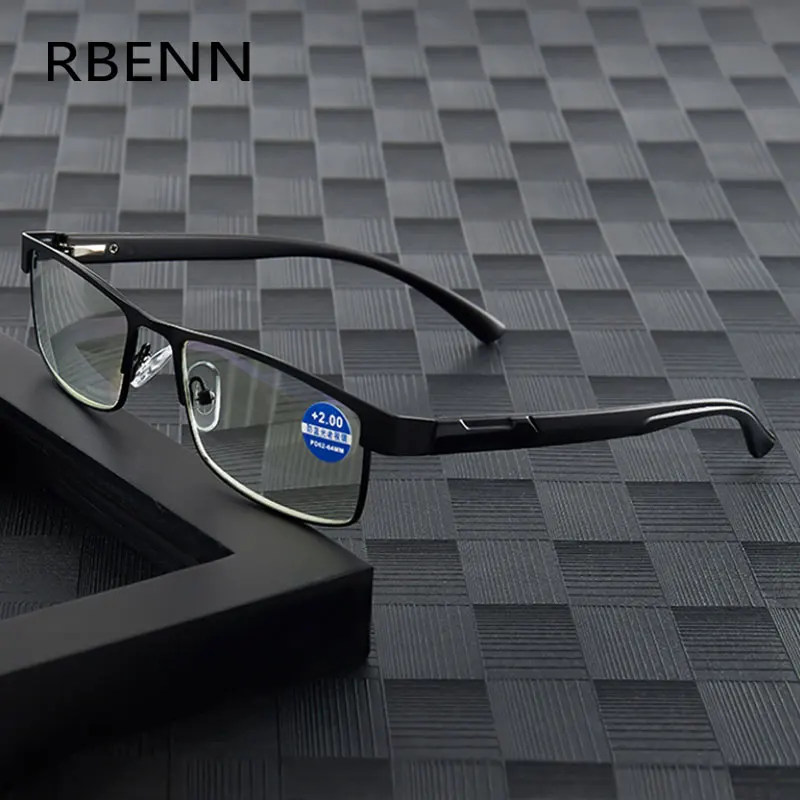 RBENN 2022 New Metal Frame Anti Blue Light Reading Glasses Men Vintage Business Hyperopia Eyewear Male Computer Reader +1.75 2.0
RBENN 2022 New Metal Frame Anti Blue Light Reading Glasses Men Vintage Business Hyperopia Eyewear Male Computer Reader +1.75 2.0