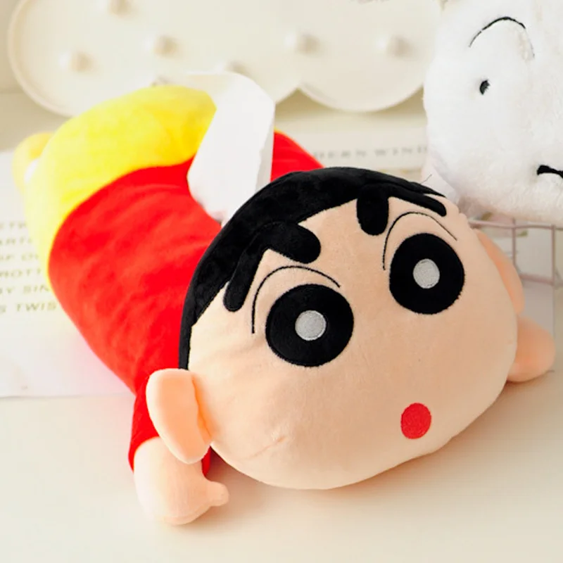 Кавайная коробка для салфеток креативная плюшевая кукла Crayon Shinchan муляж куклы