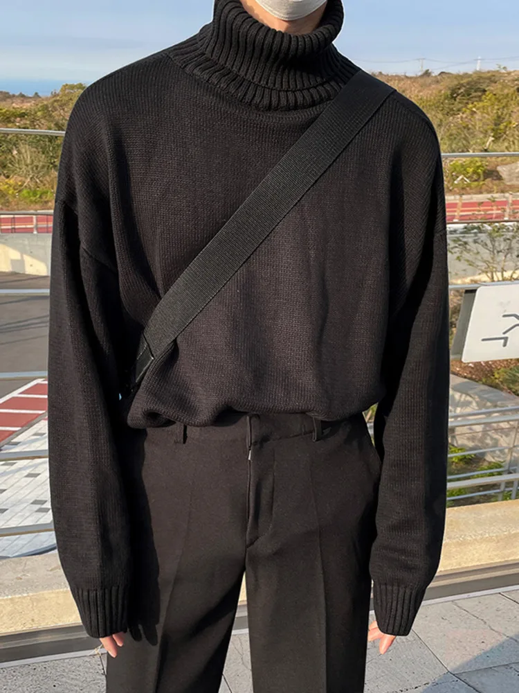 SYUHGFA Men's Wear 2023 Autumn Winter Turtleneck Solid Color Sweater Loose All-match Korean Vintage Kintted Sweater Pullover
SYUHGFA Men's Wear 2023 Autumn Winter Turtleneck Solid Color Sweater Loose All-match Korean Vintage Kintted Sweater Pullover